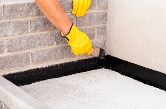 Foundation waterproofing leads